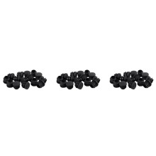 45Pcs Schwarz Plastic Blanking Endkappe Round Tube Insert Pipe Bung 16mm