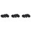 45Pcs Black Plastic Blanking End Cap Round Tube Insert Pipe Bung 16mm 1
