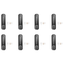 8X Soap Dispenser Wall Mount, 350Ml Hand Liquid Shampoo Shower Gel Dispenser for Bathroom Kitchen Office Black