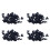 100 Pcs Plastic Push in Bumper  Door Rivets Clip 8mm Hole Black 1