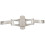 3X Double Push Button Butterfly Clasp Buckle Silver for 21mm Watch Band Strap 5