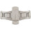 2X Double Push Button Butterfly Clasp Buckle Silver for 21Mm Watch Band Strap 3