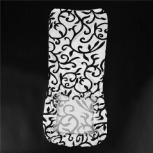 3X Stretchy Dining Chair Cover Short Chair Covers Washable Protector Slipcover (White + Black)
