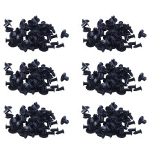 150 Pcs Plastic Push in Bumper Door Rivets Clip 8mm Hole Black