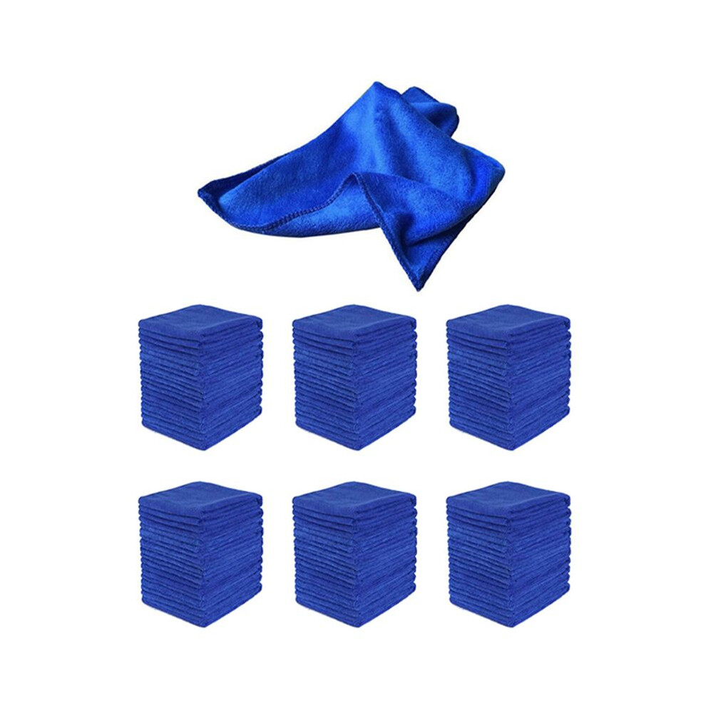200Pcs Absorbent Microfiber Towel Car Care Home Kitchen Washing Clean Wash Cloth Towel Coral 6033299952648