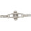 3X Double Push Button Butterfly Clasp Buckle Silver for 21mm Watch Band Strap 8
