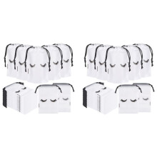 200Pcs Lash Bags for Clients Lash Goodie Bags for Clients Lash Aftercare Bags Eyelash Extensions Makeup Bags Clear
