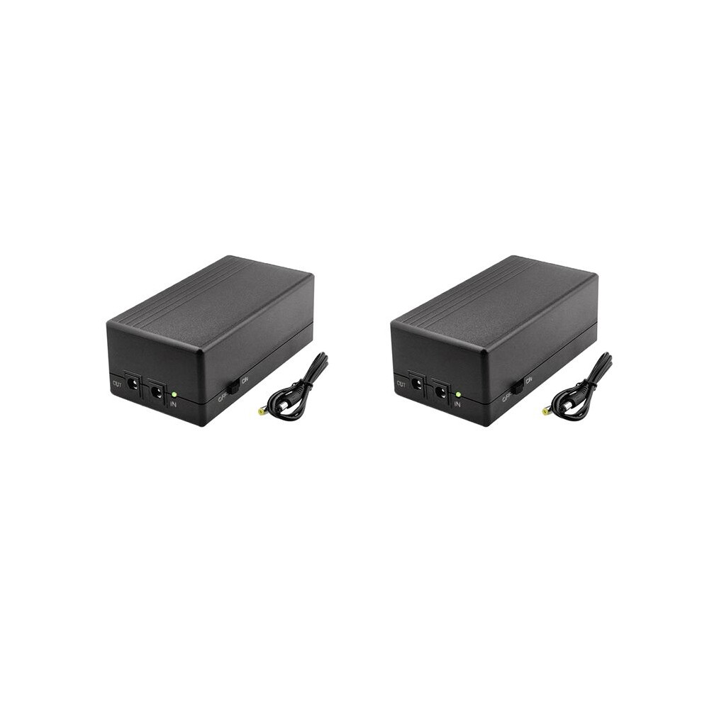 Photos - UPS 2X 12V 2A Uninterruptible Power Supply  12000MAh Battery Backup for CCTV&WiFi Router Emergency Supply