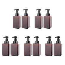 Paquet de 10 Distributeurs de Savon Moussant 15 Oz Rechargeable Savon Liquide pour les Mains en Plastique Vide Bouteille de Pompe en Plastique - Brun