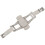 4X Double Push Button Butterfly Clasp Buckle Silver for 21mm Watch Band Strap 5