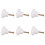 6Pcs Ceramic Door Round Handles Kitchen Cabinet Cupboard Wardrobe Pull Knobs White S 1