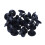 100 Pcs Plastic Push in Bumper  Door Rivets Clip 8mm Hole Black 3