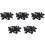 100 Pcs  Lock Push Screw Pin Clips 1