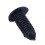 100 Pcs Plastic Push in Bumper  Door Rivets Clip 8mm Hole Black 5
