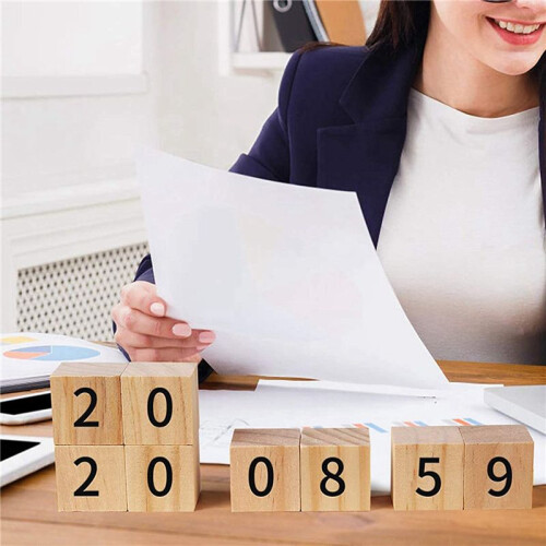 200Pcs Wood Square Square Blank Wood Blocks for Puzzle Making, Crafts, and DIY Projects 2