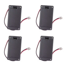 4X 9V Flat Mount Guitar Active Pickup Battery Cover Hold Box Battery Storage Case for Electric Guitar Bass Accessory