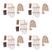 400pcs Suitcase Favor Box Party Favor Candy Box, Vintage Paper with Tags and Rope for Wedding