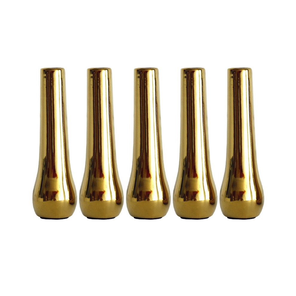Exogio 5X Nordic Home Office Desktop Decoration Luxury Vases Plated Gold Vase Dried Flower Vase Ceramic Vase Modern Vase A