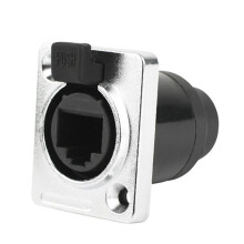2X RJ45 Waterproof Network Connector 8P8C Female Panel Mount Sockets RJ45 Ethernet Connector(Style 4)