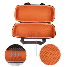 2X Storage Box for  Xtreme 3 Protective Cover Bag Case for Xtreme3 Portable Wireless Speaker Bag Black-Orange