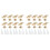 16 Packs Champagne Gold Cabinet Knobs Drawer Knobs Euro T Bar Cabinet Handles Modern Knobs for Cabinets and Drawers 1