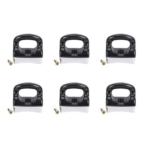 6X Home Black Silver Bakelite Handle for Fry Pan Saucepan Cookware