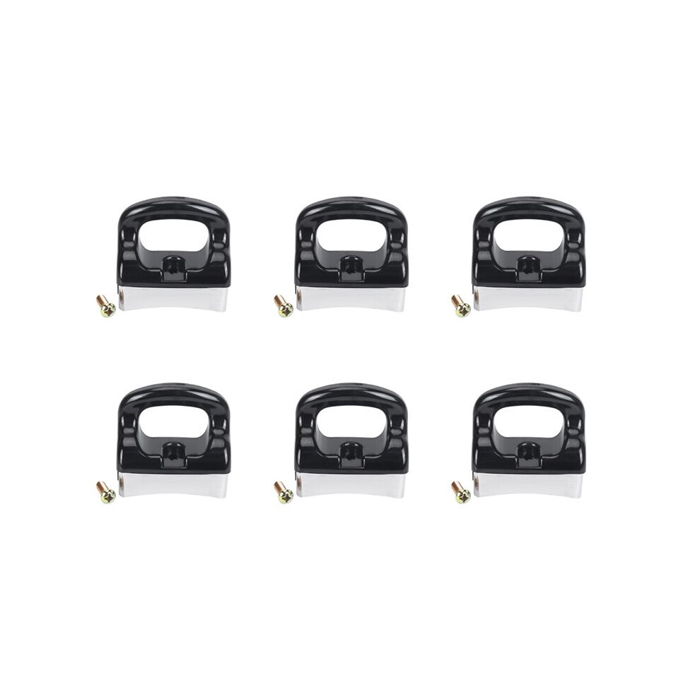 6X Home Bakelite Handle For Fry Pan Saucepan Cookware Black/Silver Exogio