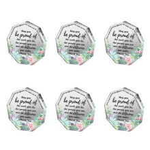 6X Geschenk für Freundin, Freundschaftsgeschenk für Frau, Geburtstagsgeschenke für Freundin, Abschiedsgeschenk, Plakette für Arbeitskollegin