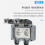 2X Outdoor Socket Waterproof Socket with  Indicator Light, Wall Socket Wet Room Surface-Mounted Protective Contact 3