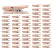 Wooden Clothes Photo Paper Peg Clothespin  Clips 25mm 400pcs