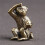 6X Bronze  Monkey Statue Monkey Statue Landscape Accessories, Tea Table, Desk Antique Small Bronze Ware 2