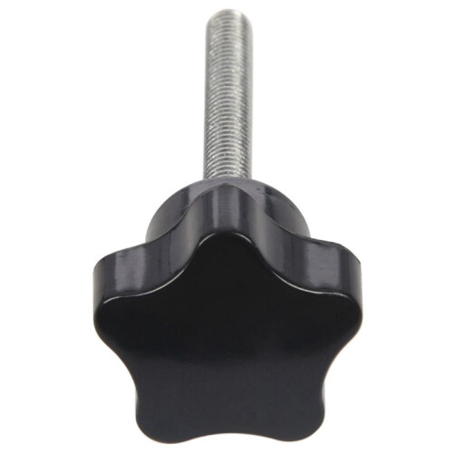 36 Pcs M6 X 50 mm Locking Star-Shaped Plastic  Male Thread Knob Grip 1