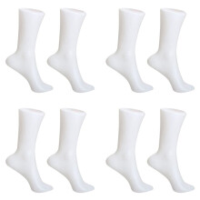 8PCS Female Foot Sock Sox Display Mold Short Stocking Mannequin White