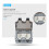 2X Outdoor Socket Waterproof Socket with  Indicator Light, Wall Socket Wet Room Surface-Mounted Protective Contact 5