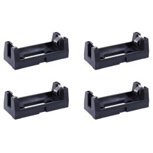 4X Plastic Shell 3V CR123A Button Cell Battery Sockets Holder Case Black