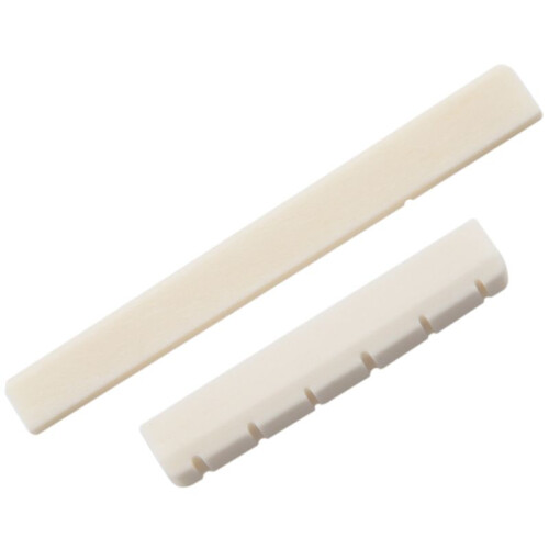 8X Classical Guitar Bone Slotted Saddle Nut Set 1
