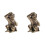2X Bronze  Monkey Statue Monkey Statue Landscape Accessories, Tea Table, Desk Antique Small Bronze Ware 1