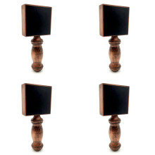 4X Personalized Beer Handle Home Brew Wooden Tap Handle, Reusable Chalkboard DIY Beer Faucet Handles Bar Decor