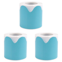 3X Bordo Adesivo Arrotolato Smerlato Blu - 50Ft - Decora Bacheche, Pareti, Scrivanie, Finestre, Porte, Scuole, Uffici