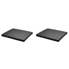 4 Peças 50x30x2cm Separar Inserção de Espuma Corte Forro de Espuma Embalagem Caixa de Ferramentas de Pré-Corte e Caixa Rígida Espuma Preta