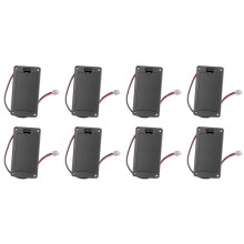 8X 9V Flat Mount Guitar Active Pickup Battery Cover Hold Box Battery Storage Case for Electric Guitar Bass Accessory