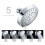 4X Shower , High Pressure 5 Settings Showerhead with Adjustable Swivel  Joint 7