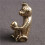2X Bronze  Monkey Statue Monkey Statue Landscape Accessories, Tea Table, Desk Antique Small Bronze Ware 3