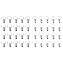40 Pcs Clip Rings for Curtain Rod Curtains Clips.