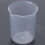 50mL Graduated Beaker Clear Plastic Measuring Cup for Lab 4 Pcs 4