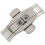 10X Double Push Button Butterfly Clasp Buckle Silver for 21mm Watch Band Strap 2