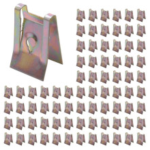 250Pcs Bronzeton Federmetall Autotürverkleidung Spire Screw U-Type Clips