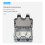 2X Outdoor Socket Waterproof Socket with  Indicator Light, Wall Socket Wet Room Surface-Mounted Protective Contact 6