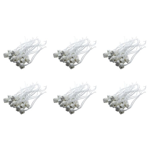 90 Pcs White MR16 GU5.3 Ceramic Base Socket LED Light Lamp Holder