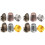 12 Pieces Sewing Thimble Finger Protector,Adjustable Metal Finger Shield Protector for Sewing Embroidery Needlework 1
